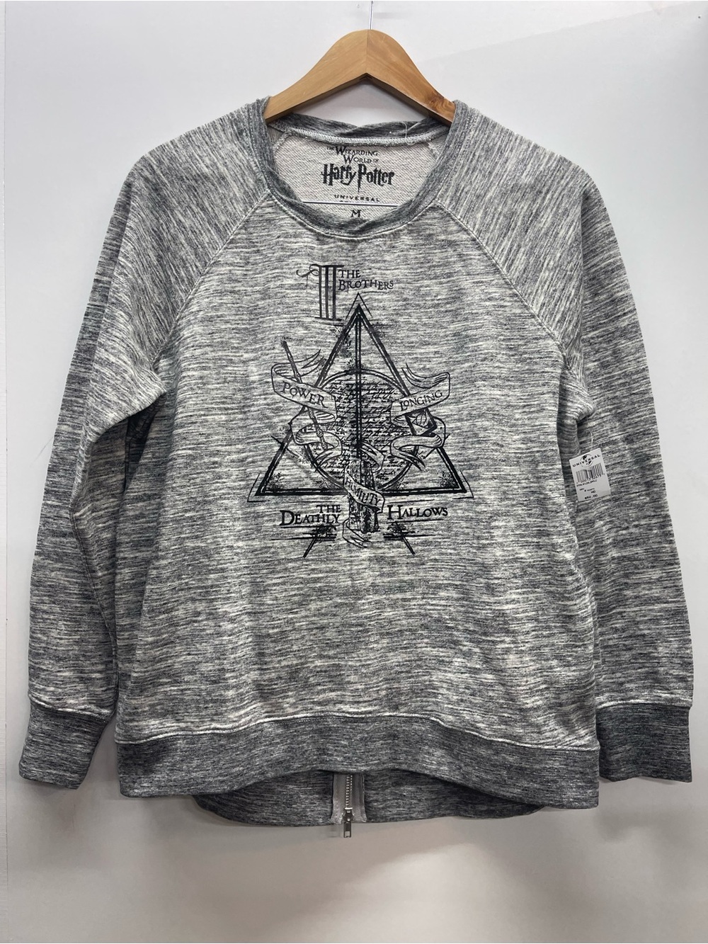 Wizarding World of Harry Potter gray heathered crewneck sweatshirt Universal‎